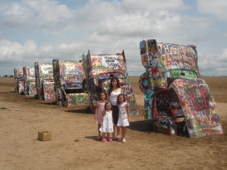 Look what my kids did to the Cadillac Ranch! - Geeez!