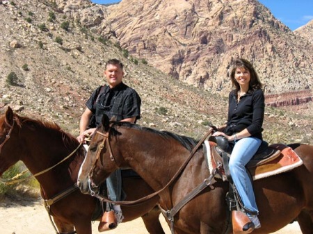 Riding horses out in Las Vegas