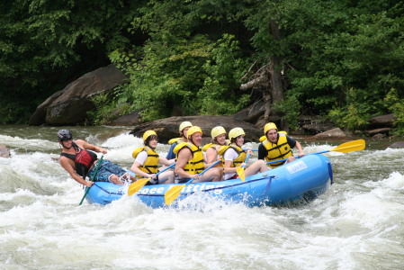 Our family rafting the Ocoee - July 2008
