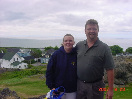 Hubby and me in Canada our 10th Anniversary cruise