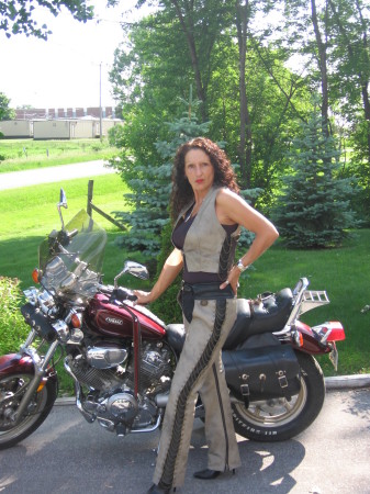 me and my Virago june 2007