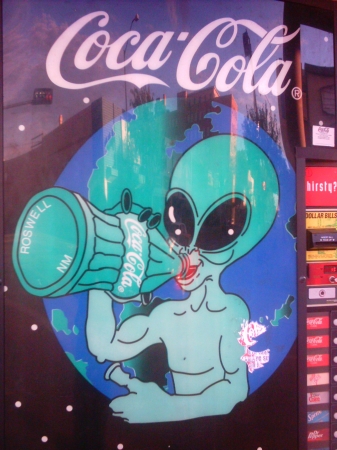 UFO soda machine
