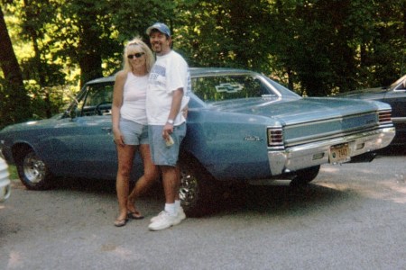 me and Diana by my old hotrod