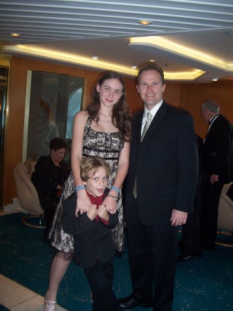 My kids and I on a cruise