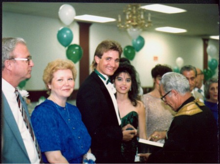 Engagement party in 1990