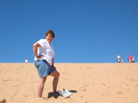 Climbing Sleeping Bear Dunes