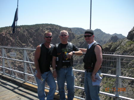 Me, Dad and Tim on Gorge during anual ride.