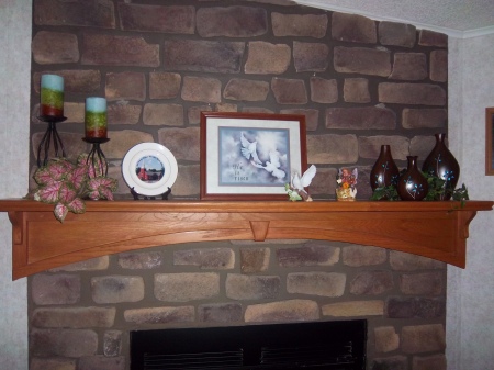 Our fireplace