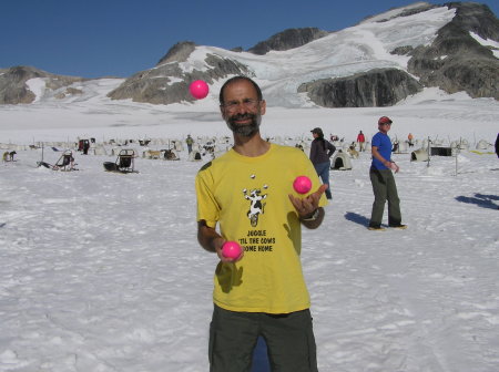 juggling on Juneau Icefield