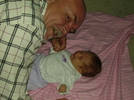 Grandpa and baby Gabby(Gabrielle)