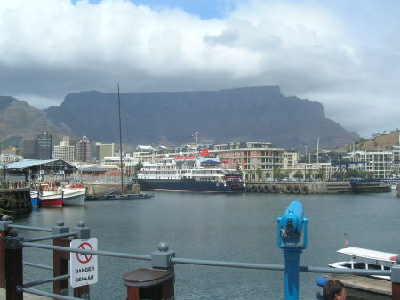 Cape Town Harbor Table Top Mountain South Africa