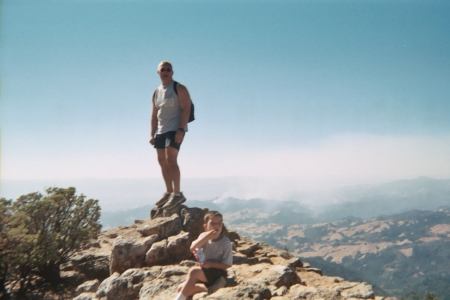 Tippy top of Mount St. Helena in Northern California