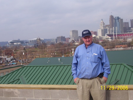 On roof of Newport Jail