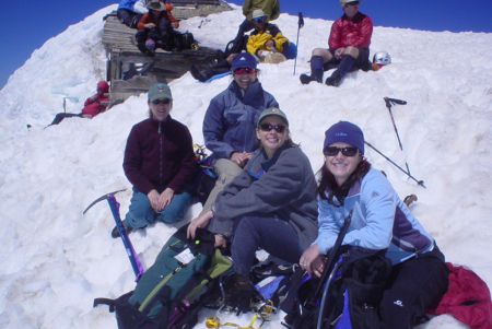 At the top of Mt. Adam's - that's me in purple