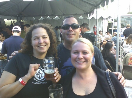 Melissa, Erin and I at the Strong Ale Festival