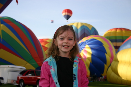 Eva at the Erie Baloon Launch