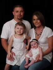 My daughter Tiffany and my granddaughters Jordan and Laci (husband Brian)