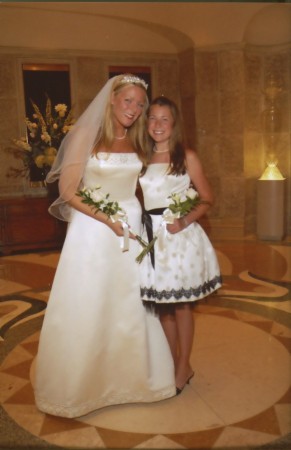 My daughter and I on my wedding day!  A very HAPPY DAY!