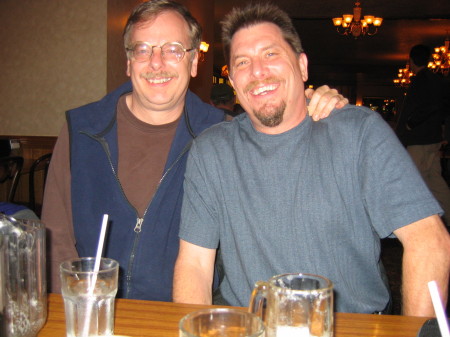 My older brother Mike and I on a visit to Oregon 2007