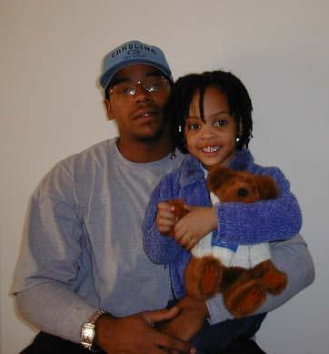 My youngest son Rashad and his daughter Angelica