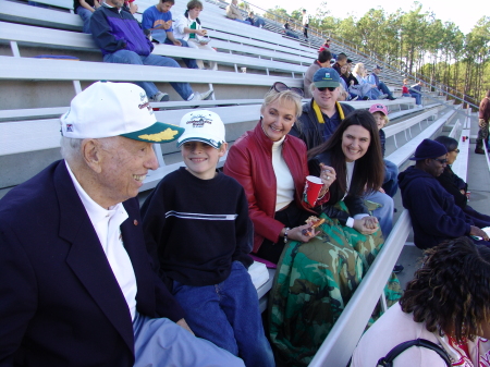 Grandson Eli and Sylvia w/Coach Frank Inman