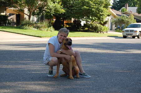 Me and my dog, Gunner June 07'