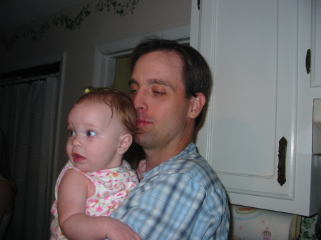 My husband Chris with our daughter
