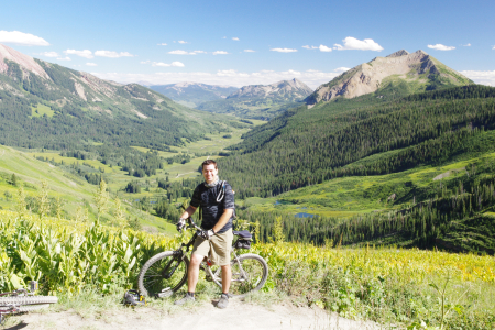 biking the 401 in crested butte