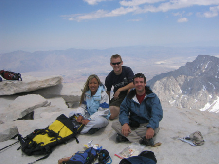 At the top of Mt Whitney - highest peak in U.S.