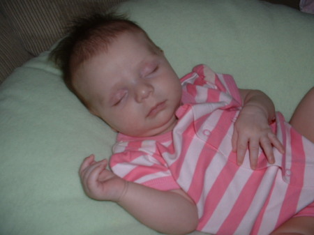 Baby Kayla sleeping