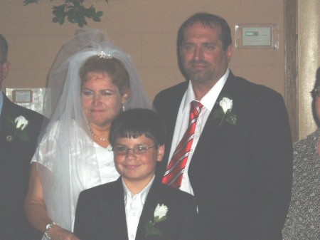 My husband and my son. Our wedding June 2006