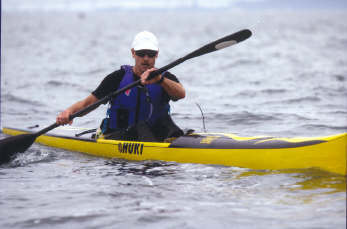 Mike at Kayak race