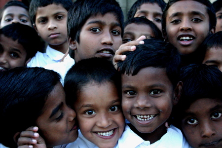 School boys in Mysor