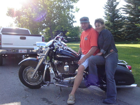 Craig and I with our Harley 2007