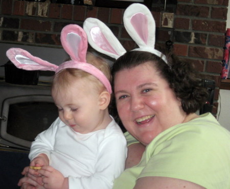 3-07-08 rachel and mommy bunnies