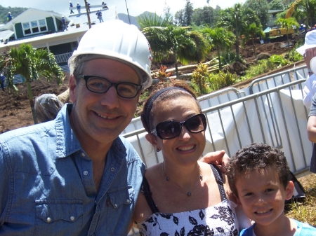 my son and me and Pauly from the ABC Show Home Makeovers