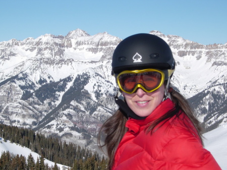 Skiing in our former hometown, Telluride, Co