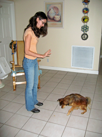Alexandra and her dog, Stella