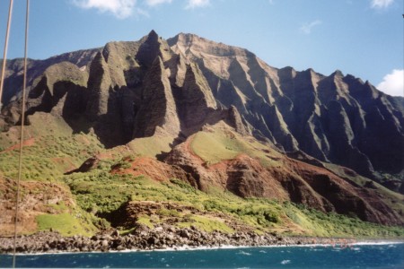 Napali Coast from the cat