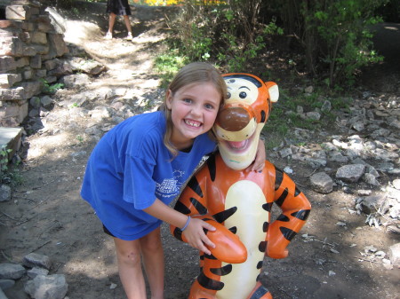 Julia and Tigger at Storybook Island in Rapid City, South Dakota