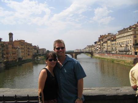 Florence, Italy with my wife Valerie