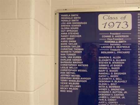 Class Graduates List at New HHS Alumni Wall - 2