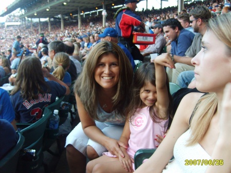 Daughter, Trina (4 1/2), at the Cubs game 6/07