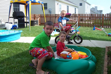 zak, wes and jay at jay's 2nd birthday