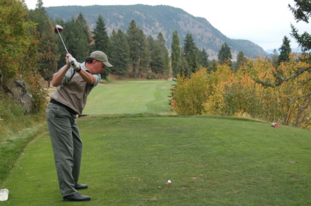 Golfing in Peachland