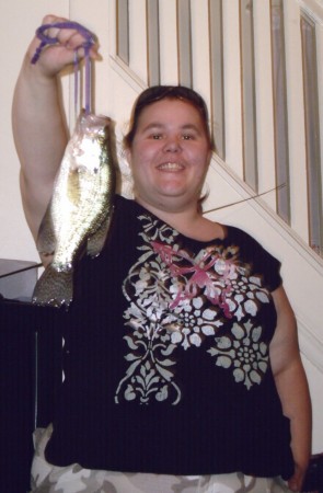My lil'sis Melissa's first fish