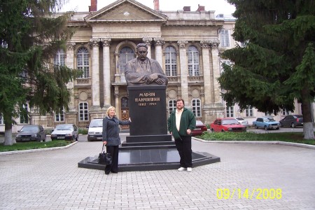 My grandfather's statue in L'Viv, Ukraine.