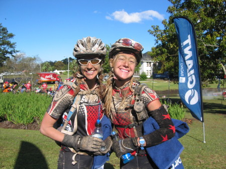 Africa 2006 Myself and teammate Cristina Begy