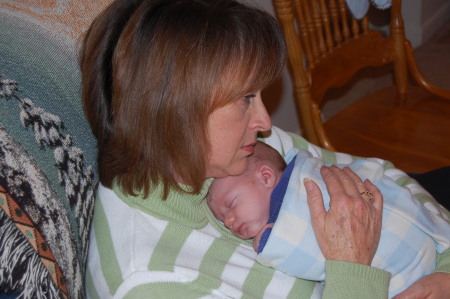 Wife Janet with grandchild #15!