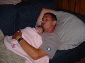 Me and Kayla just after she was born